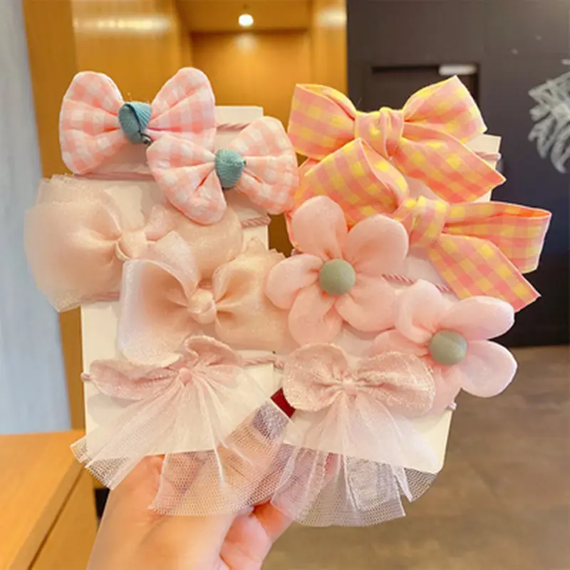 Pink Bow Baby Hair Ring for Girls - Image 7