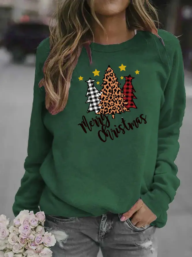 Women's 2025 Christmas Crewneck Sweat Yellow - Image 12