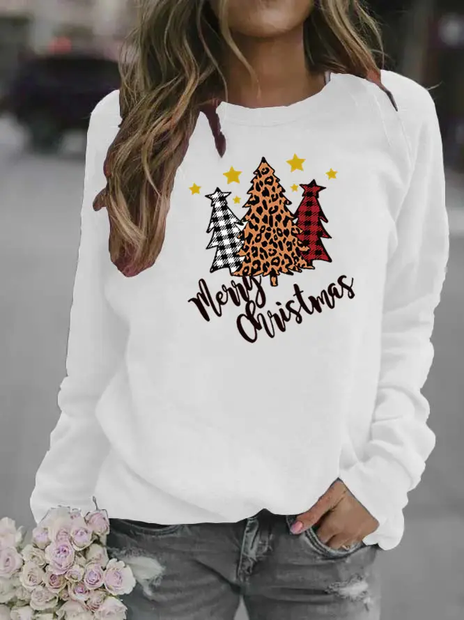 Women's 2025 Christmas Crewneck Sweat Yellow - Image 2
