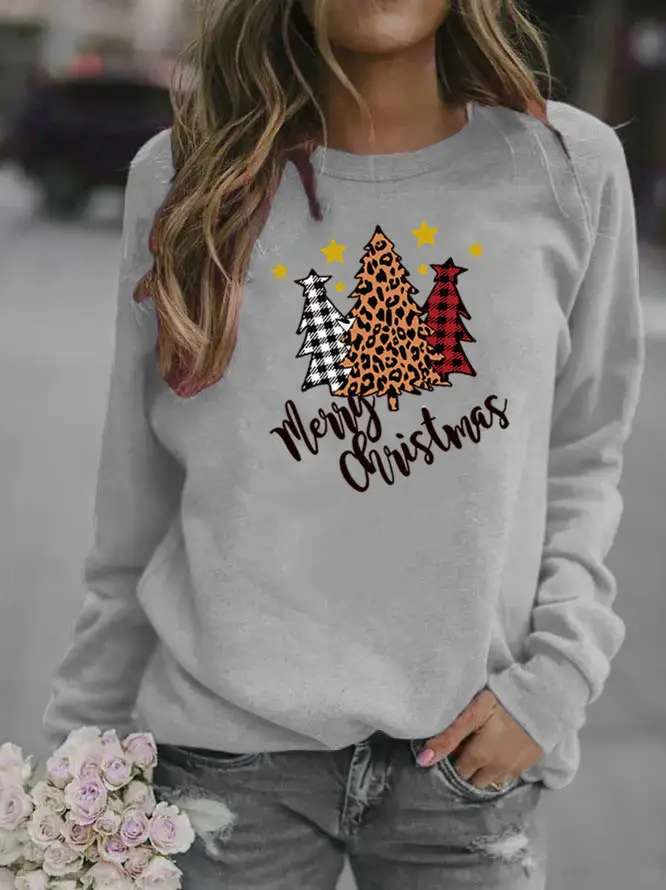Women's 2025 Christmas Crewneck Sweat Yellow - Image 3