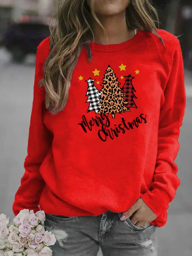 Women's 2025 Christmas Crewneck Sweat Yellow - Image 4