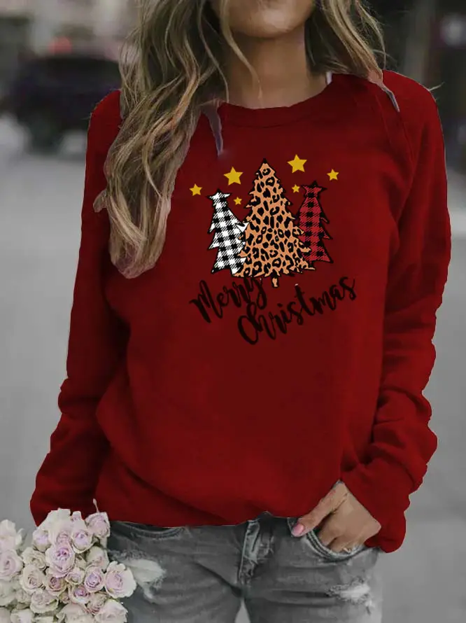 Women's 2025 Christmas Crewneck Sweat Yellow - Image 8