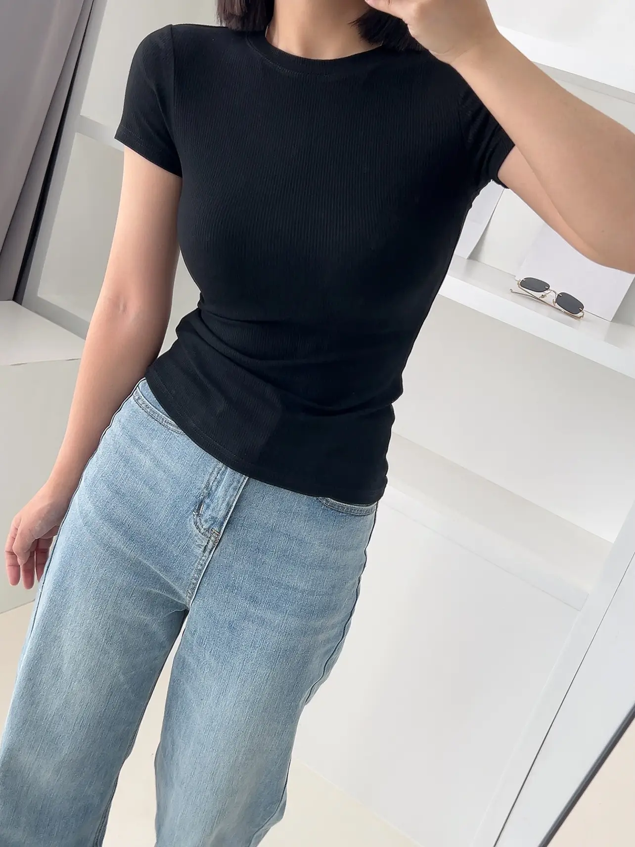 Women Cotton Slimming T-Shirt Olive Green Round Neck — feature 10