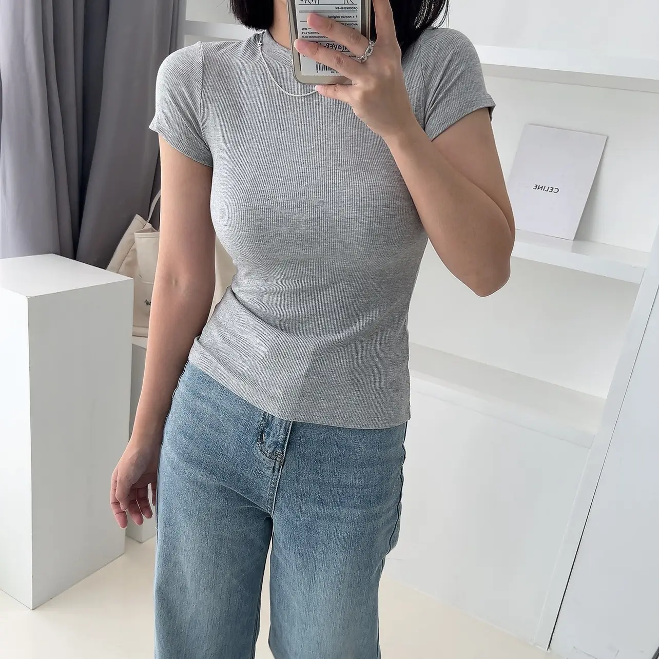 Women Cotton Slimming T-Shirt Olive Green Round Neck — feature 17