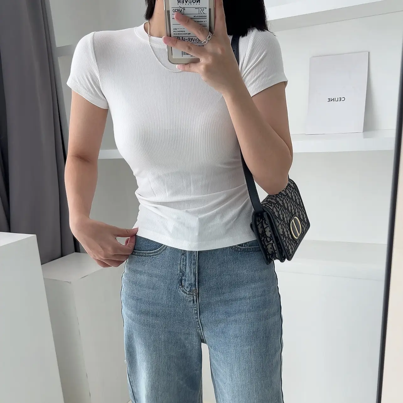 Women Cotton Slimming T-Shirt Olive Green Round Neck — feature 21