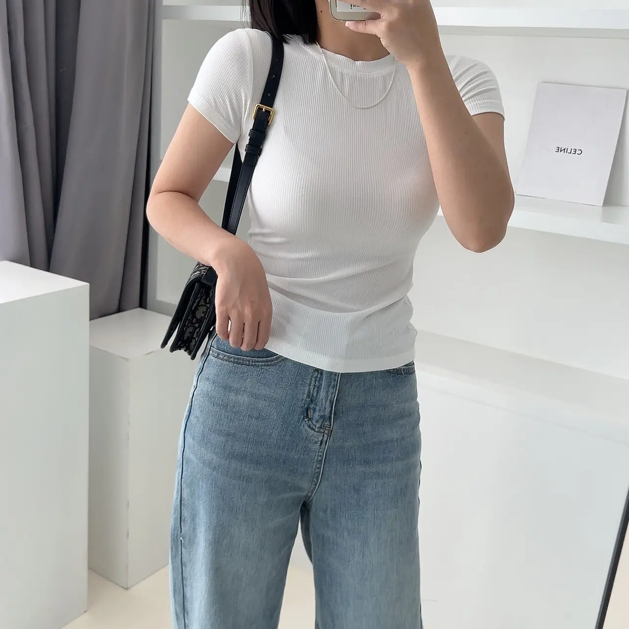 Women Cotton Slimming T-Shirt Olive Green Round Neck — feature 9