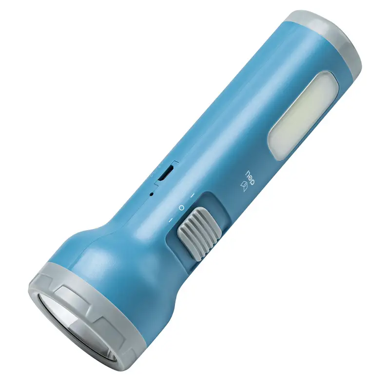 Rechargeable LED Flashlight Blue Large Capacity - Image 7