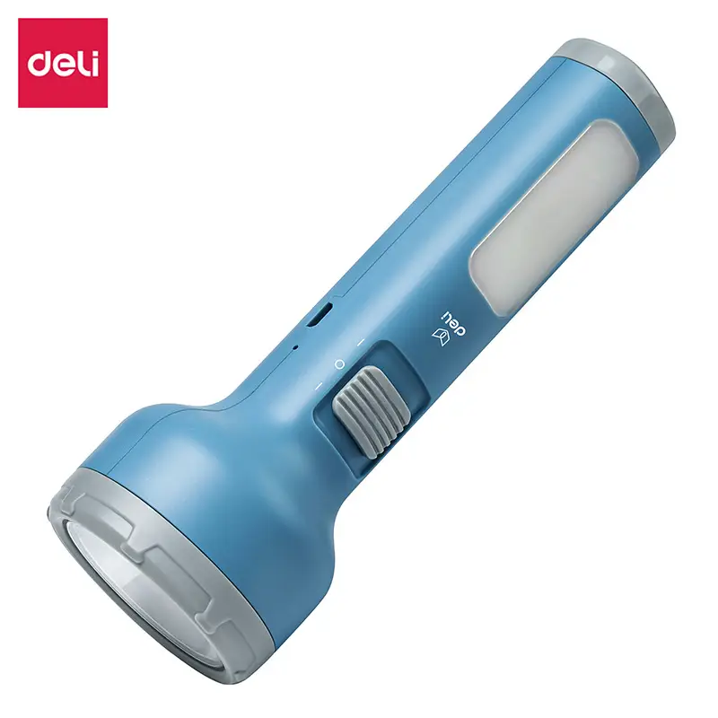Rechargeable LED Flashlight Blue Large Capacity - Image 2
