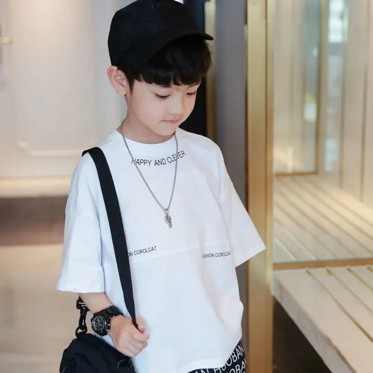 2025 Boys T-Shirt White Short Sleeve Medium to XL - Image 2