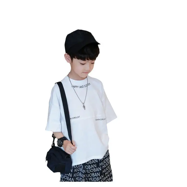2025 Boys T-Shirt White Short Sleeve Medium to XL - Image 5
