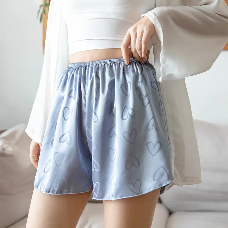 Women's Jacquard Satin Safety Shorts Large - Image 6