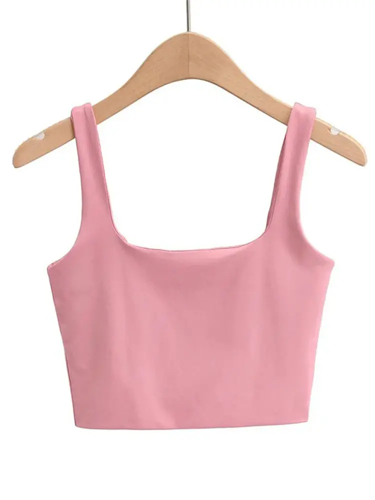 Pink Backless Vest for Women Summer Wear - Image 2