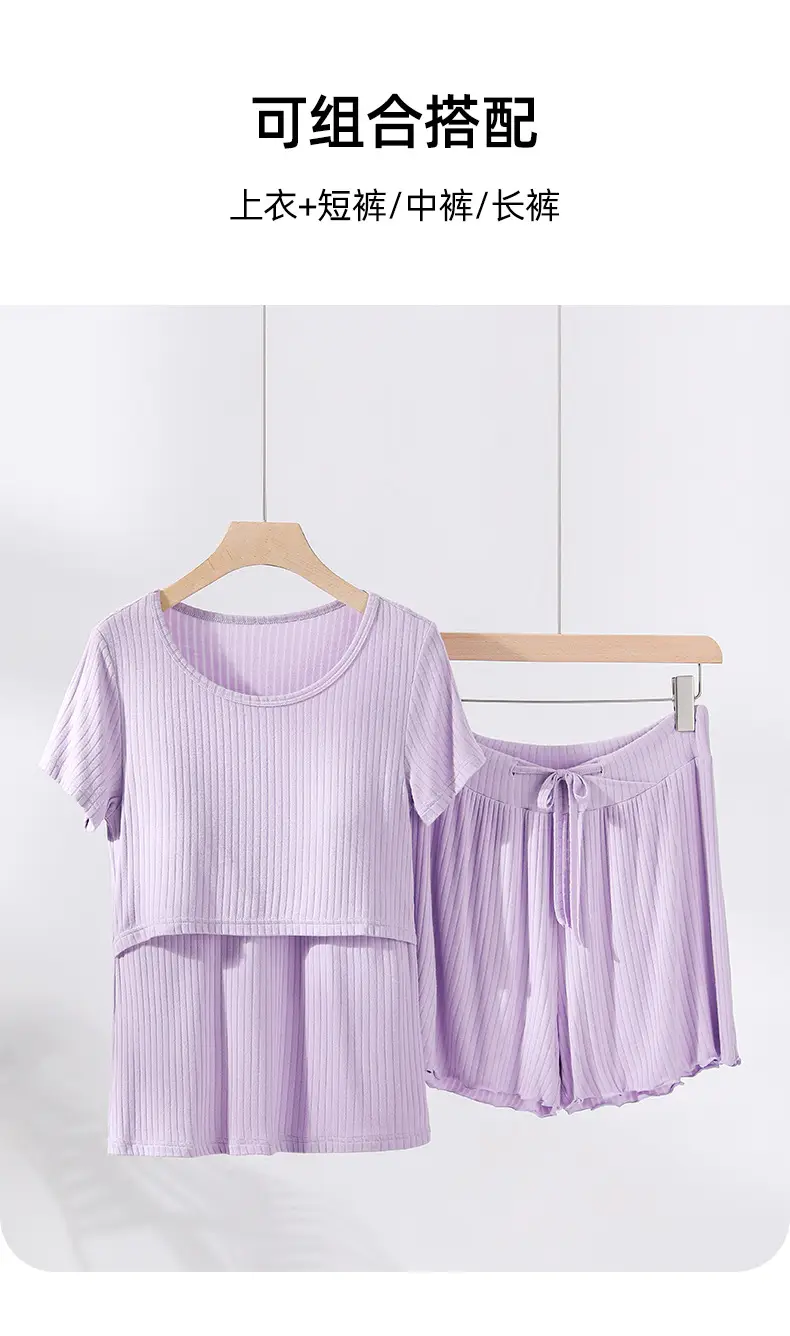 Pink Maternity T-Shirt with Breast Pads, Bra-Free, Breathable — feature 6