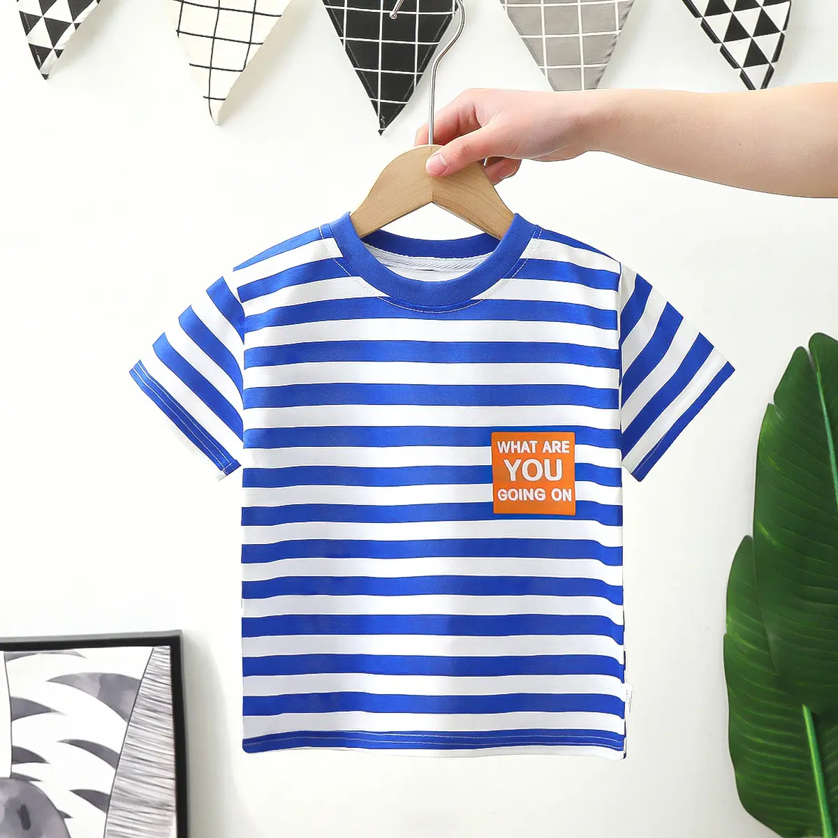 Cute Panda Print Cotton T-Shirt White
