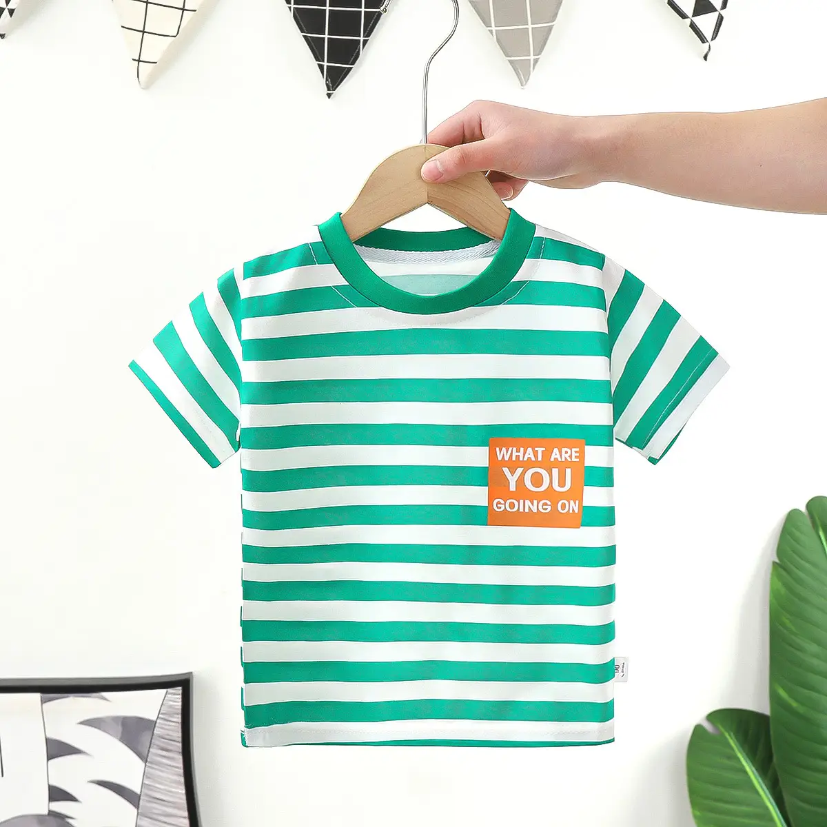 Cute Panda Print Cotton T-Shirt White