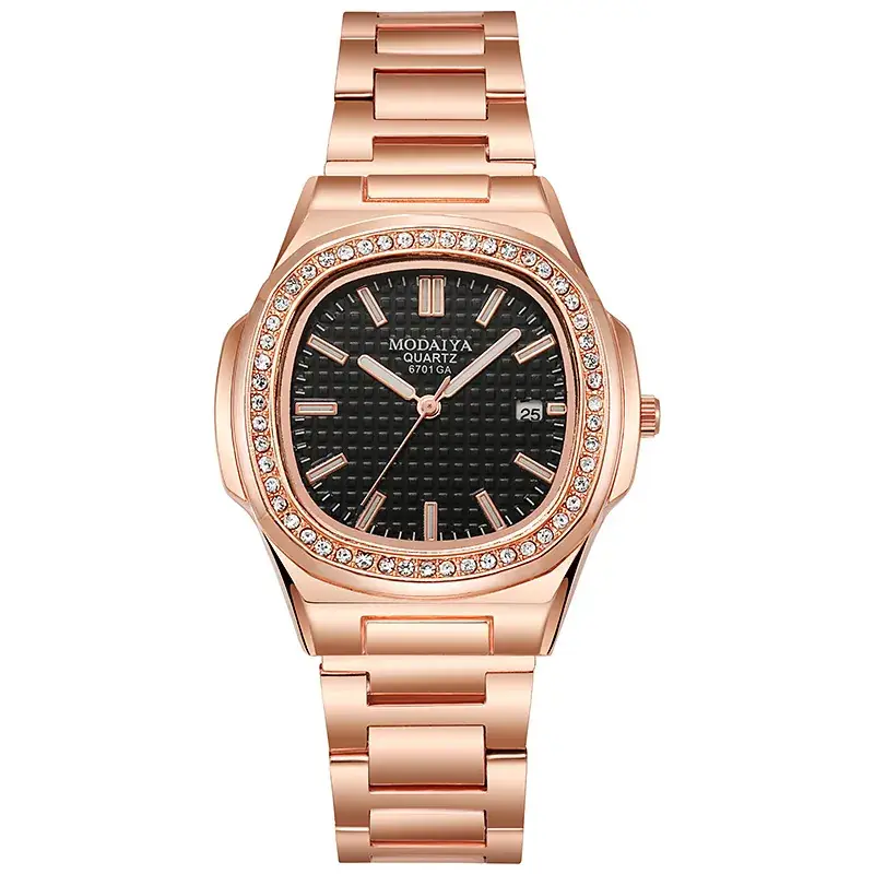 Square Steel Strap Luxury Quartz Watch for Men - Image 5