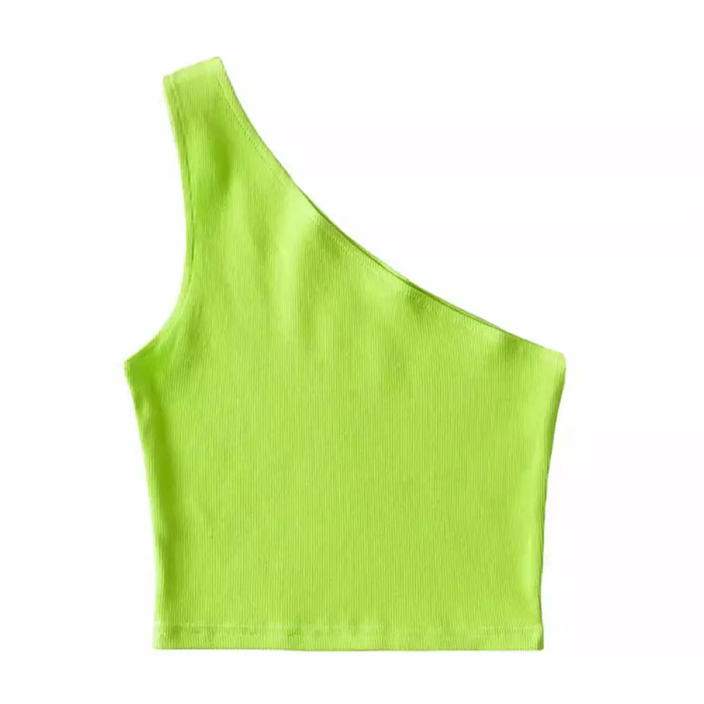 Grey Sleeveless Shoulder Vest Women's - Image 10