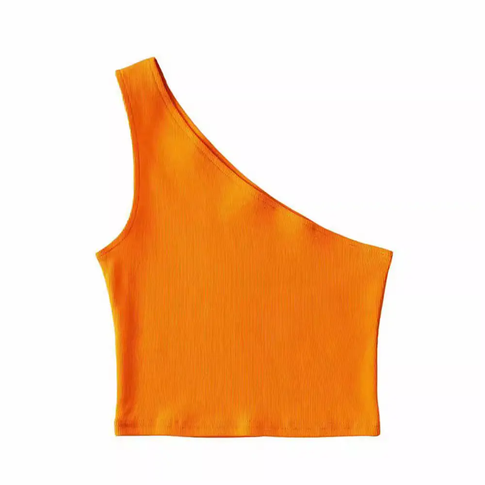 Grey Sleeveless Shoulder Vest Women's - Image 11