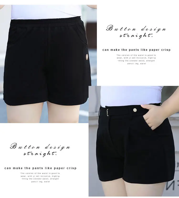 Plus Size Women's Black High-Waisted Shorts 2025 — feature 13