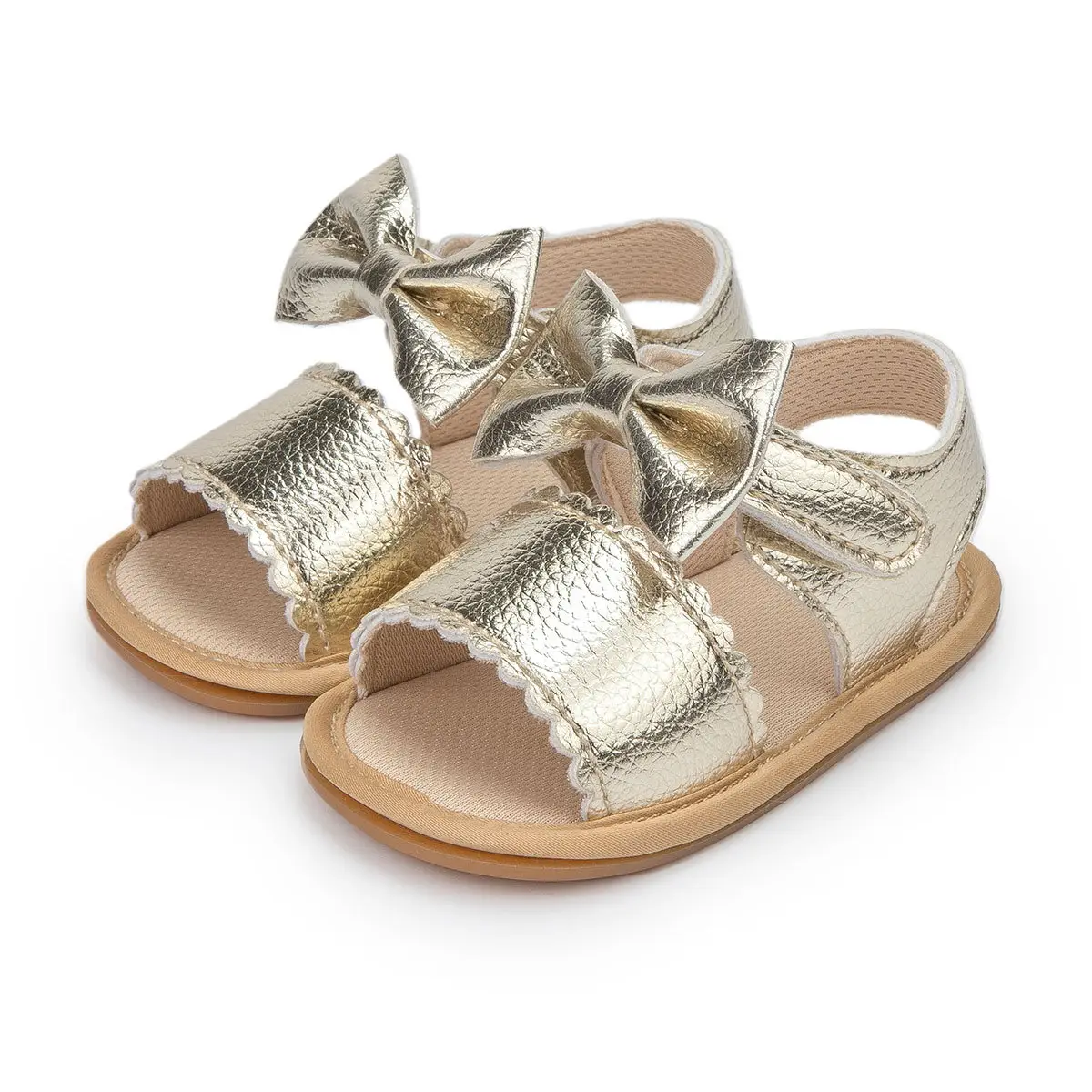 Gold Bow Baby Sandals for Toddlers Summer