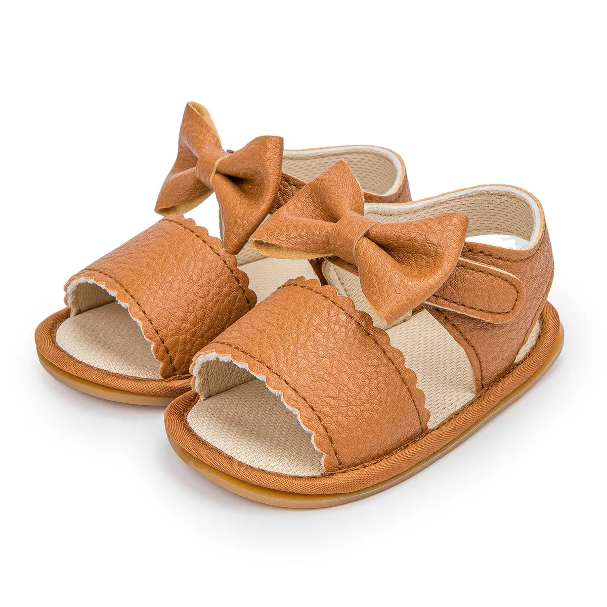 Gold Bow Baby Sandals for Toddlers Summer