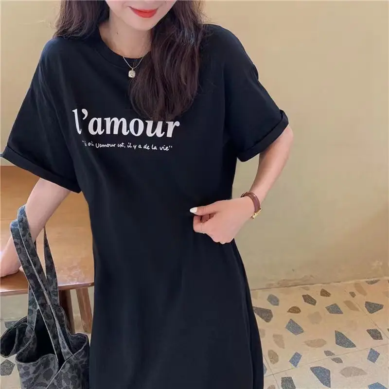 Long Sleeve Fat Girl Dress Black Plus Size - Image 6