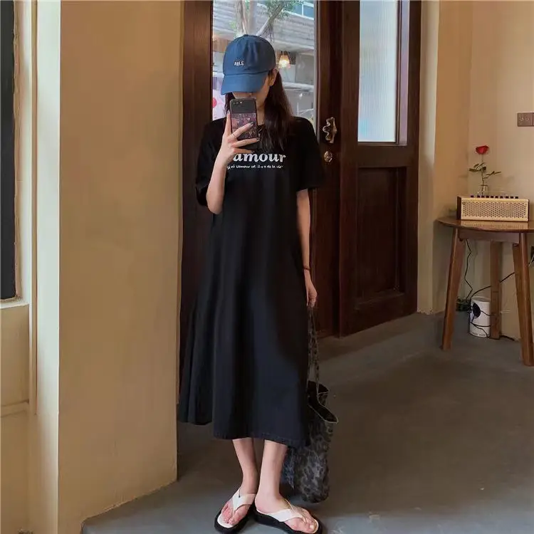 Long Sleeve Fat Girl Dress Black Plus Size — feature 20