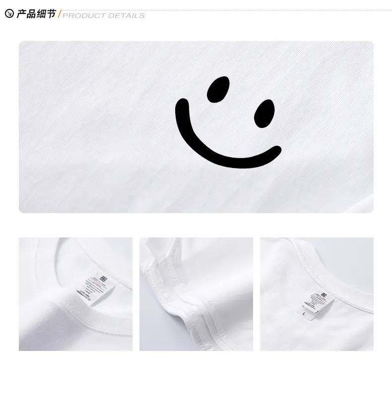 Men Navy Blue Printed T-Shirt Short Sleeve Cotton — feature 8