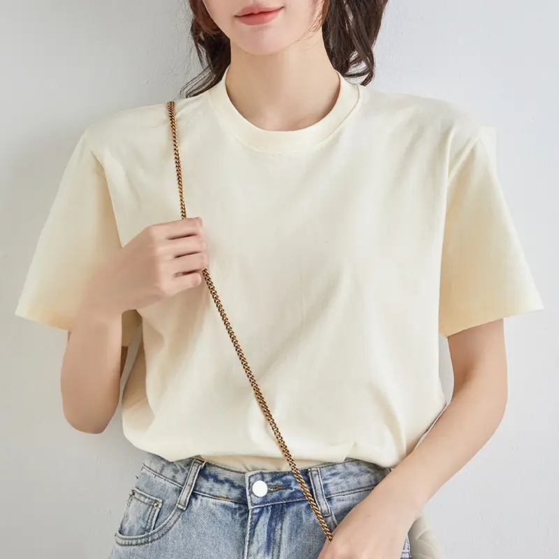 Women Black Cotton Short Sleeve T-Shirt Loose Fit - Image 7