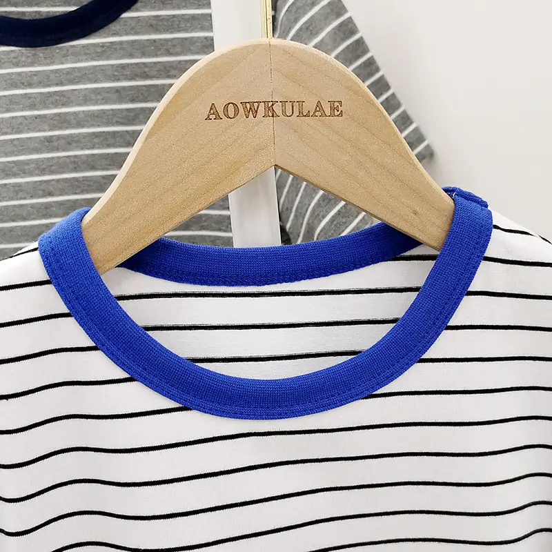 Boys Striped Short Sleeve T-Shirts Set of 3 - Image 7