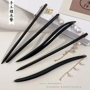 Black Satin Bow Hairpin for Women — feature 12