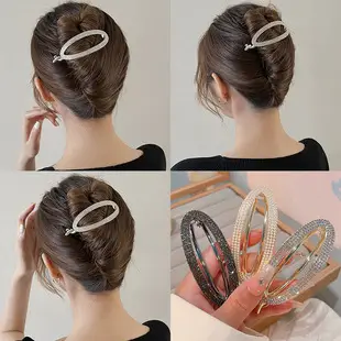 Black Satin Bow Hairpin for Women — feature 19