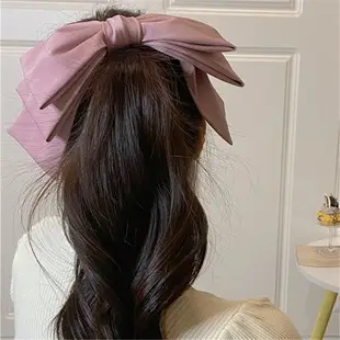 Black Satin Bow Hairpin for Women — feature 26
