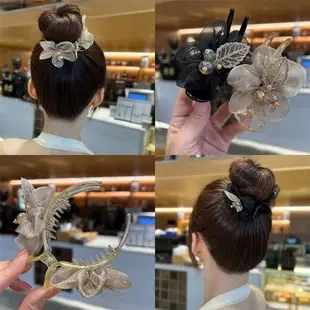 Black Satin Bow Hairpin for Women — feature 28