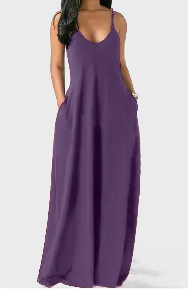 2022 Summer Deep V Long Skirt Set for Women — feature 12