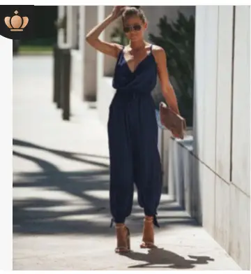 Sexy Backless Tie-Up Long Jumpsuit 7 Colors 8 Sizes