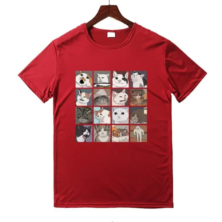 Women Black Cat Dog Print T-Shirt Short Sleeve Hip Hop