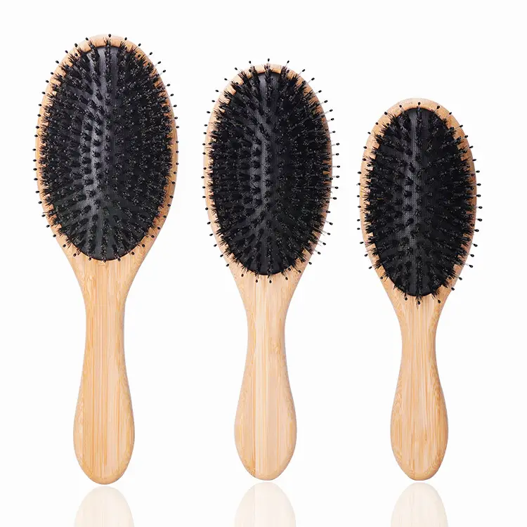 Nanzhu Pig Bristle Hair Comb 70cm Wood Handle - Image 8