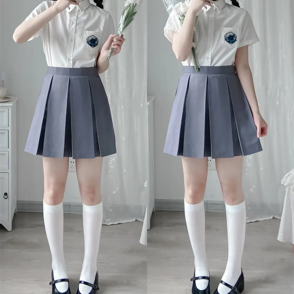 Spot wholesale original JK uniform eight box pleated skirt school for TR full box pleated Japanese uniform student skirt - Image 13