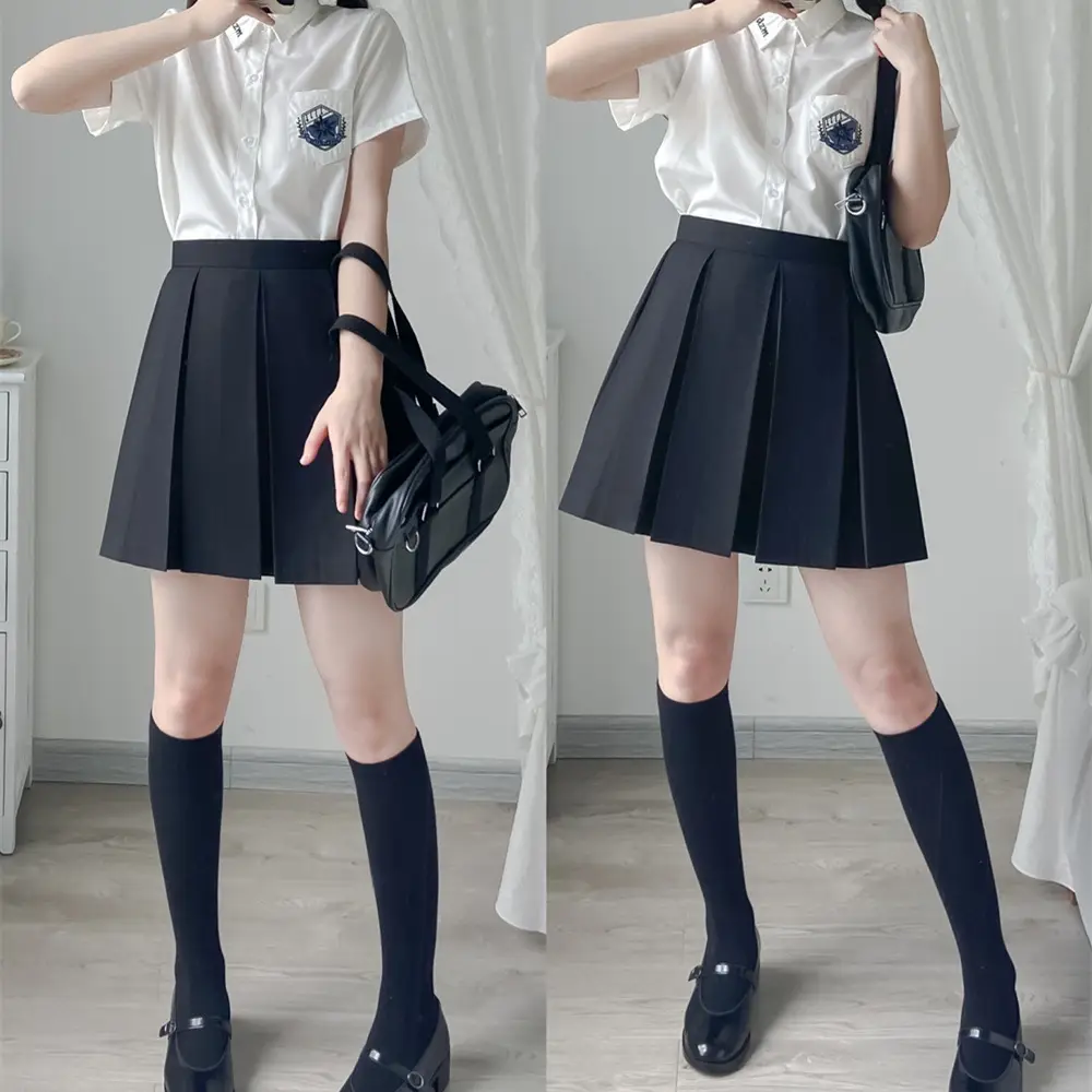 Spot wholesale original JK uniform eight box pleated skirt school for TR full box pleated Japanese uniform student skirt - Image 2