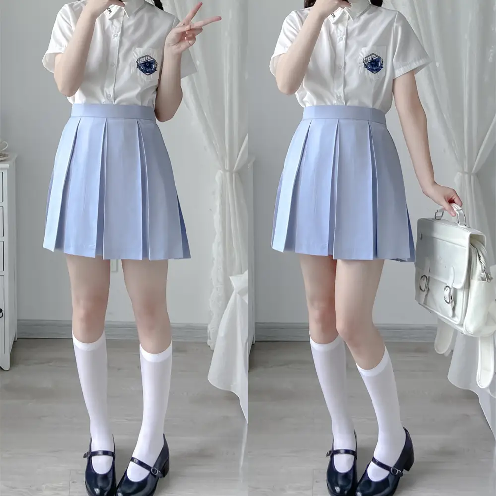 Spot wholesale original JK uniform eight box pleated skirt school for TR full box pleated Japanese uniform student skirt - Image 4