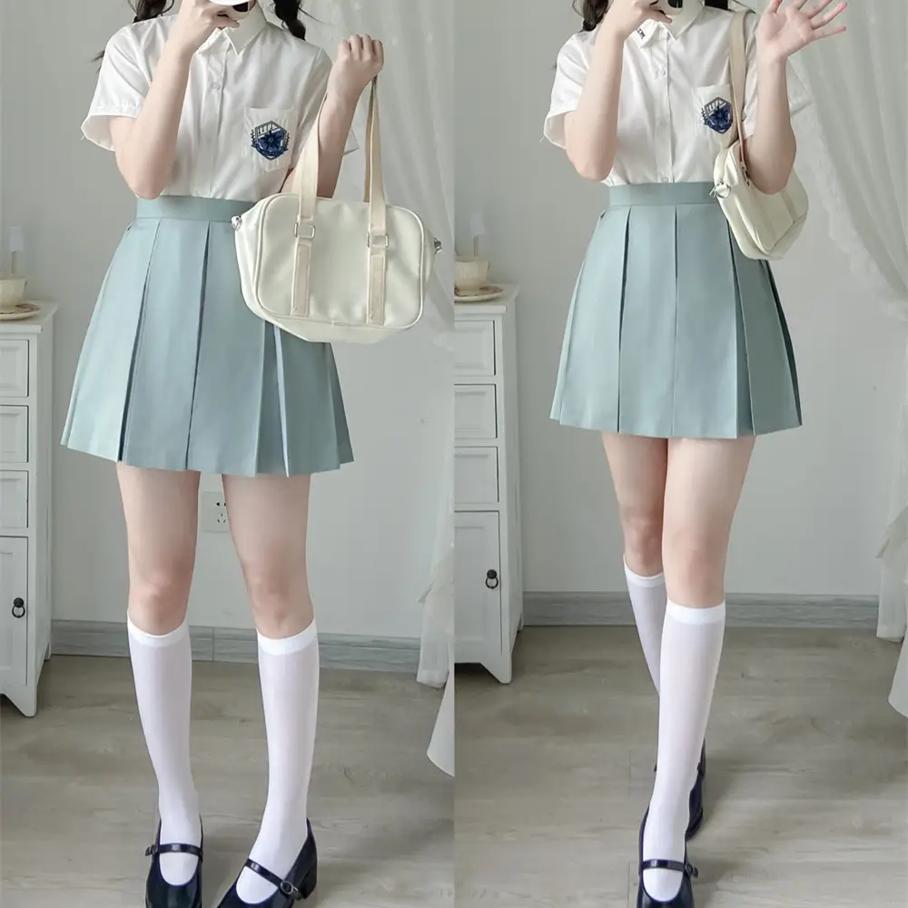 Spot wholesale original JK uniform eight box pleated skirt school for TR full box pleated Japanese uniform student skirt - Image 5