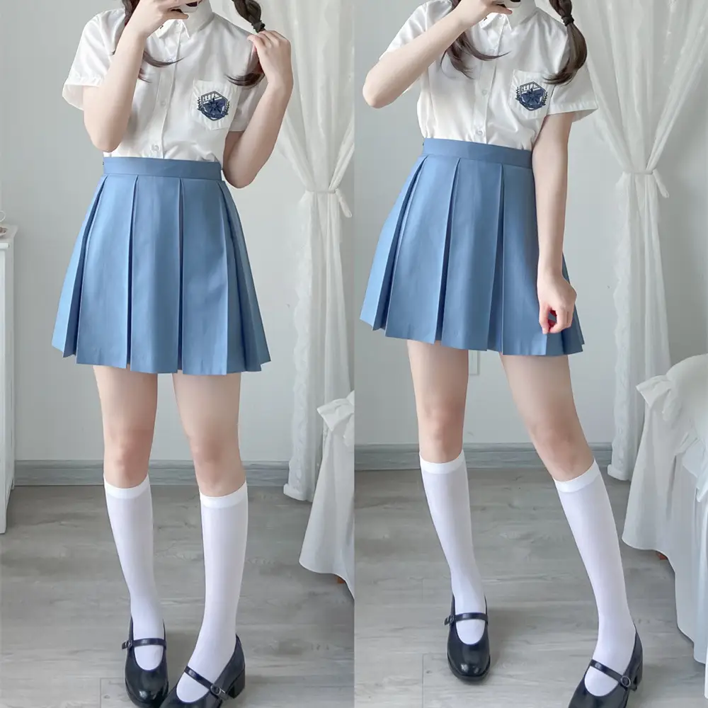 Spot wholesale original JK uniform eight box pleated skirt school for TR full box pleated Japanese uniform student skirt - Image 6