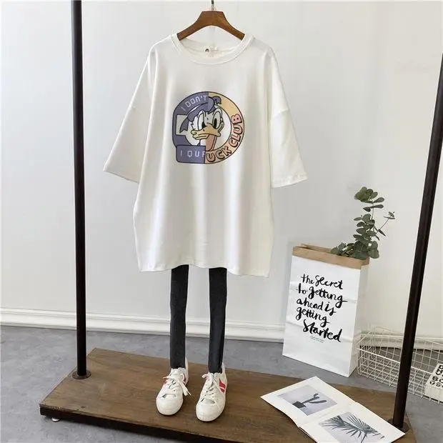 New Pregnant Women Breastfeeding T-Shirt Loose Moon Design - Image 28