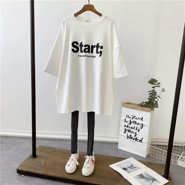 New Pregnant Women Breastfeeding T-Shirt Loose Moon Design — feature 19