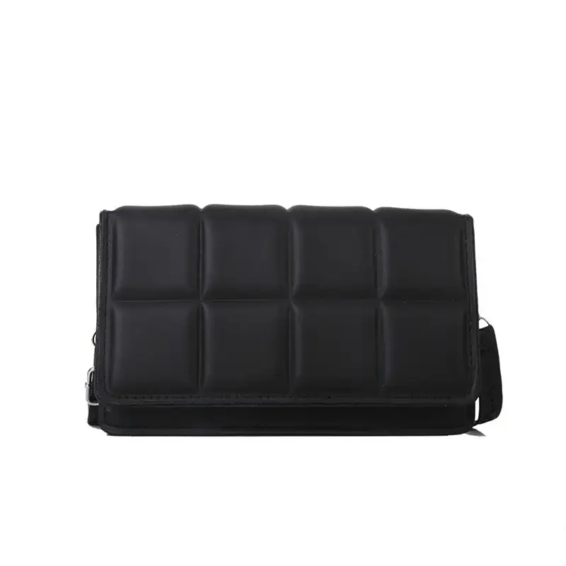 New Korean Retro Plaid Shoulder Crossbody Bag Women 2022