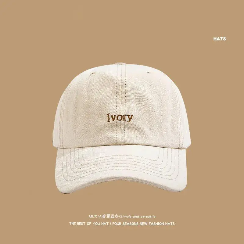 Women's Beige Adjustable Sunscreen Cap Baseball Hat - Image 7