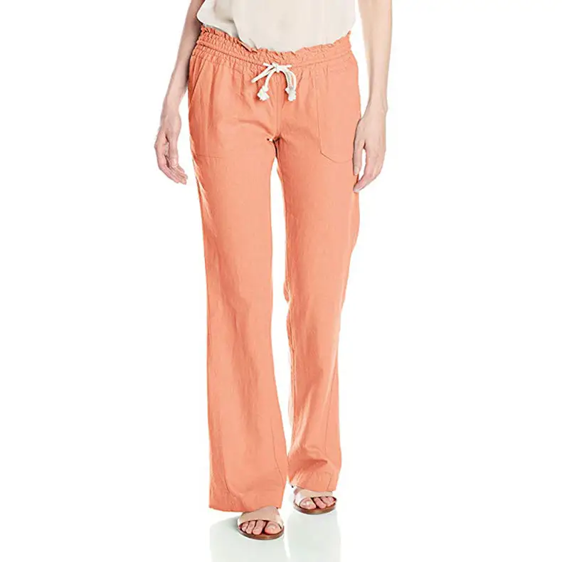 Women's 2025 Soft Cotton Linen Wide Leg Pants - Image 5