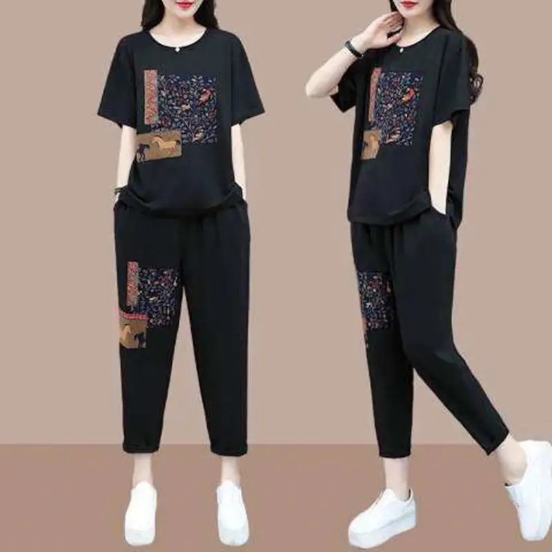 Women Printed Plus Size Summer 2026 Set - Image 4