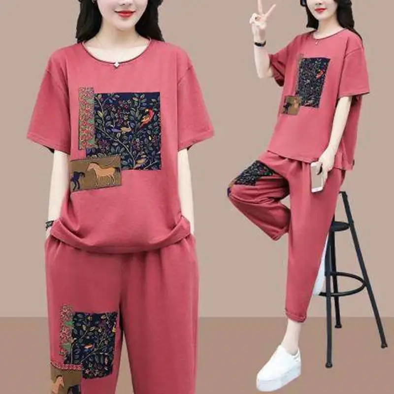 Women Printed Plus Size Summer 2026 Set - Image 5